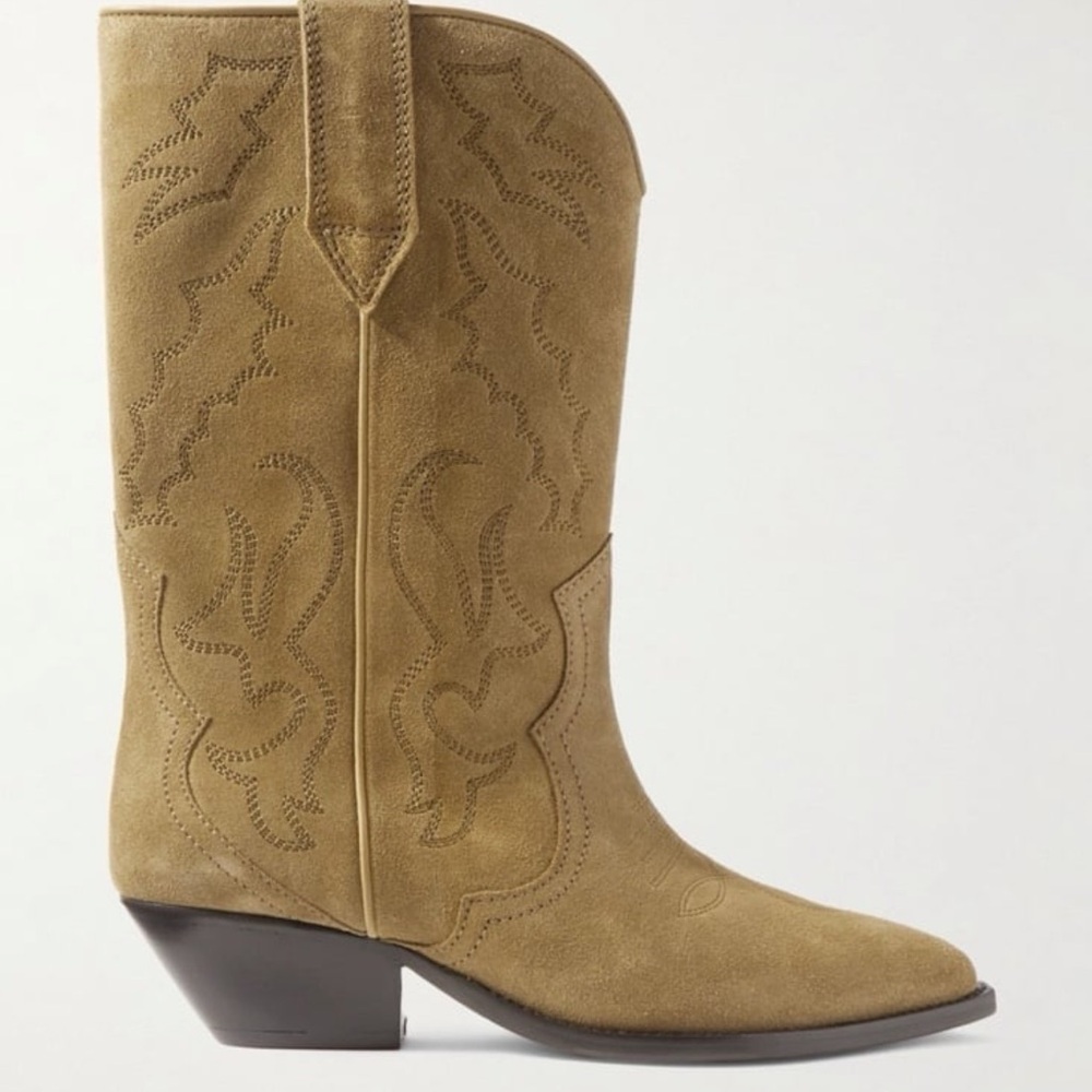 Isabel Marant Camel Suede Heeled Boots